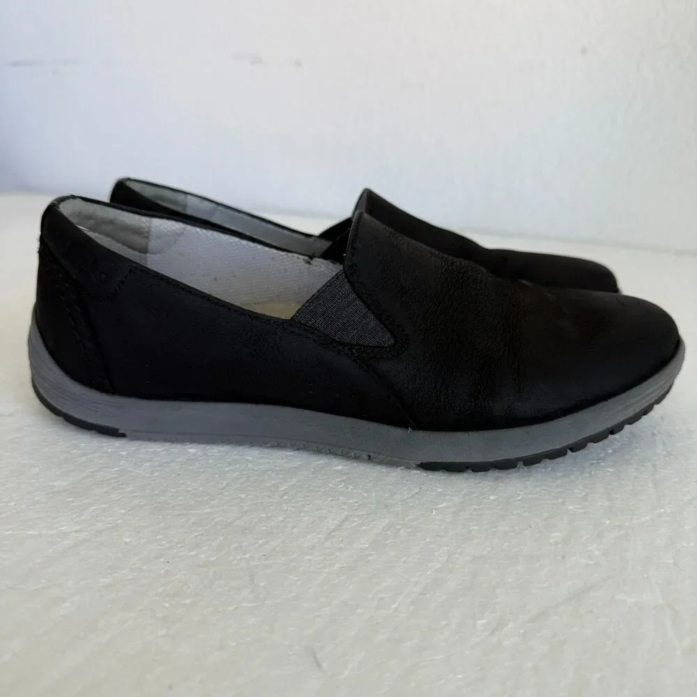 Dansko Loafers Womens 41 /10.5- 11 Black Linley Burnished Calf Casual Work